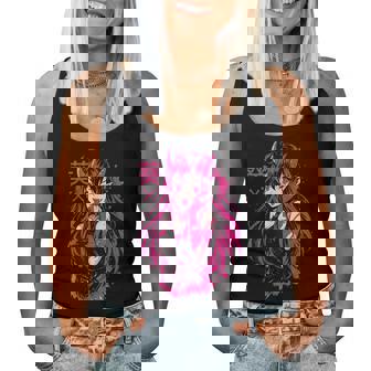 Goth Anime Waifu Kawaii Manga Girl Creepy Horror Aesthetic Women Tank Top | Seseable FR