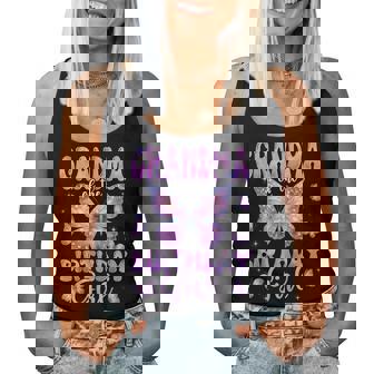 Grandma Of The Birthday Girl Butterfly Family Matching Women Tank Top | Seseable UK