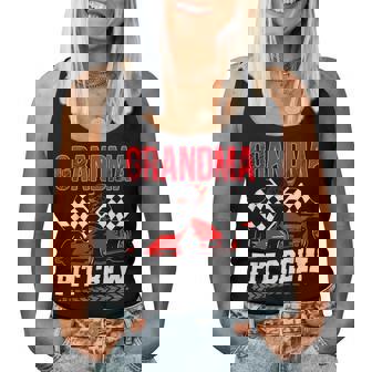 Grandma Pit Crew Racing Family Race Car Birthday Boy Women Tank Top - Thegiftio