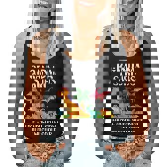 Grandmasaurus Grandma Saurus Dinosaur Family Matching Women Tank Top - Thegiftio