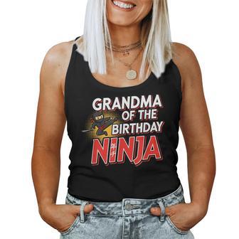 Grandparent Grandma Of The Birthday Ninja Grandma Ni Women Tank Top - Thegiftio UK