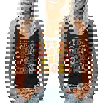 Groovy Fall Bookibes Autumn Reading Retro Aesthetic Canotta da donna - Novitaregali