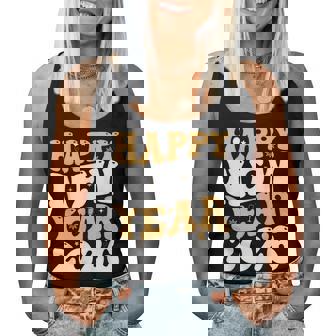 Groovy Retro Happy New Year 2026 Matching Family Party Women Tank Top - Seseable