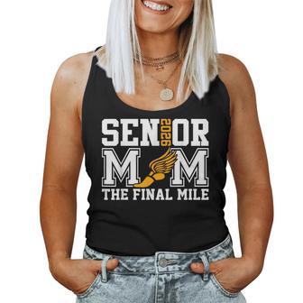 Groovy Senior Mom The Final Mile Cross Country Class Of 2026 Women Tank Top - Thegiftio UK