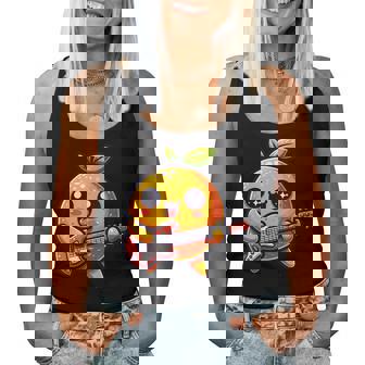 Guitare Électrique Orange Joyeuse Débardeur pour femme - Cadeauxyz