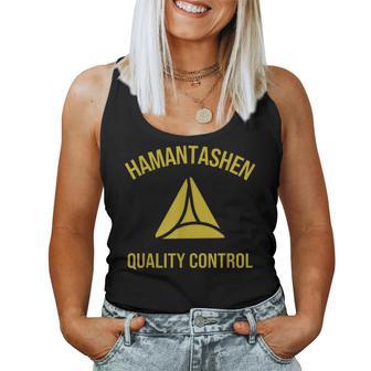Hamantaschen Quality Control Purim Queen Esther Costume Women Tank Top - Thegiftio UK