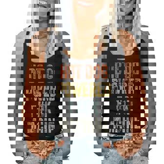 Hot Dog Powered FCk Machine Retro Health Women Women Tank Top - Monsterry