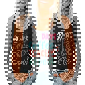 Humor Meme 67 Days Of School Coffee Lover Educator Teacher Women Tank Top | Mazezy