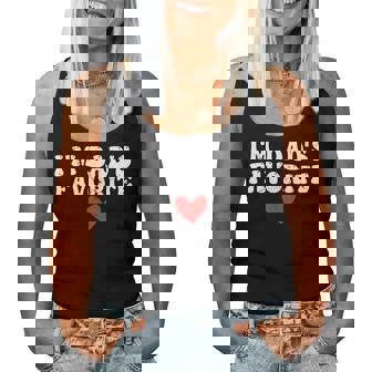 I'm Dad's Favorite Sarcastic Father's Day Women Tank Top - Thegiftio