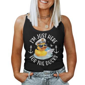 I'm Just Here For The Duck Duck Cruise Vacation Women Tank Top | Seseable UK
