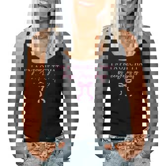 I'm A Project That Keeps Jesus Busy Christian Humor Women Tank Top | Seseable UK