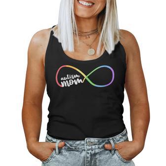 Ímbolo De Infinito Arcoíris Para Concienciaciónobre El Autismo Familiar Cuello Camiseta sin mangas para mujer - Regaloses