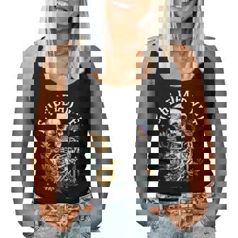 Is-He-Vintage-Dead-Yet Cool Skeleton Women Women Tank Top - Monsterry