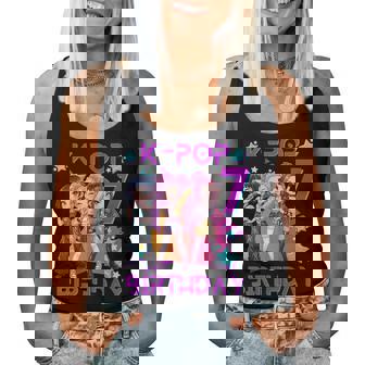 It's My 7Th Birthday Cute Chibi Kpop 7Th Birthday Girl Women Tank Top | Seseable UK