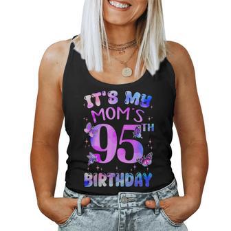 It's My Mom's 95Th Birthday Butterfly Happy 95 Years Old Women Tank Top | Mazezy