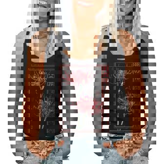 Japanese Spider Lily Soft Grunge Anime Aesthetic Flower Women Tank Top - Monsterry