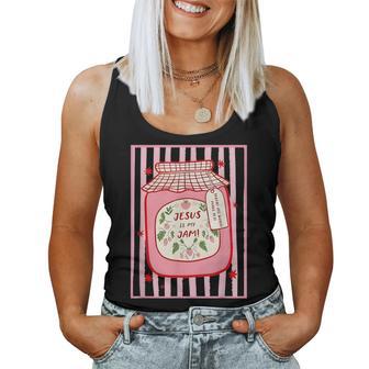 Jesus Is My Jam Christian Faith Women Tank Top - Seseable