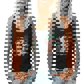 Joy To The World Jesus Christian Merry Christmas Holiday Women Tank Top | Seseable CA