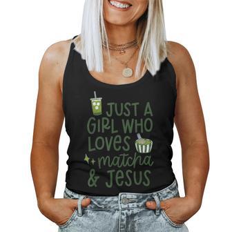 Just A Girl Who Loves Matcha Je-Sus Women Tank Top - Monsterry