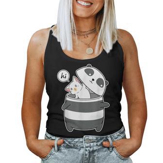 Kawaii Mignon Panda Ours Et Chat Kawaiiêtements Chemise Débardeur pour femme - Cadeauxyz
