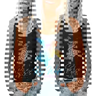 Key West Key West Florida Tribal Tie Dye Sea Turtle Women Tank Top | Mazezy