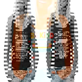 Be Kind Words Don't Rewind Vintage Music Lovers 90'S 80'S Women Tank Top - Thegiftio