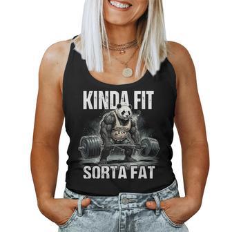 Kinda Fitorta Fat Gym Panda Halterofilia Entrenamiento Fitness Camiseta sin mangas para mujer - Regaloses