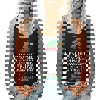 Most Likely To Drink Santa's Coffee Matching Christmas Elf Women Tank Top | Mazezy
