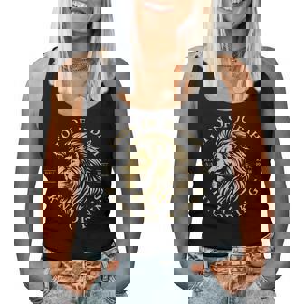 Lion Of Judah King Of Kings Christian Yeshua Religious Faith Women Tank Top - Monsterry