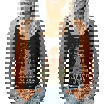 Loc'd Hair Sassy Black Woman Camo Melanin Girl Unbothered Women Tank Top - Thegiftio