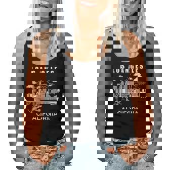 Los Angeles California Souvenir Music Los Angeles Women Tank Top - Seseable