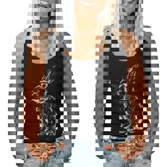 Lustiges Kaninchen Tierliebhaberüß Hase Hasen Bunny Kunst Tank Top Frauen - Geschenkecke