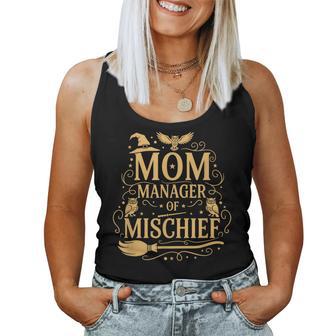Magical Mom Manager Of Mischief Mom Mother's Day Halloween Women Tank Top - Thegiftio UK