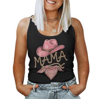 Mama Cowgirl Howdy Rodeo Western Birthday Party Mom Women Women Tank Top - Thegiftio UK