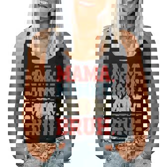 Mama Mommy Mom Bruh Baseball For Grandma Mother's Day Women Tank Top | Seseable FR