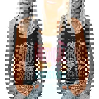 Medical Assistant Leopard Sunflower Butterfly Graphic Women Tank Top - Monsterry