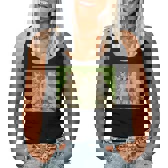 Meowl Trio Cat Owl Cursed Internet Trendy Meme Women Tank Top | Seseable FR