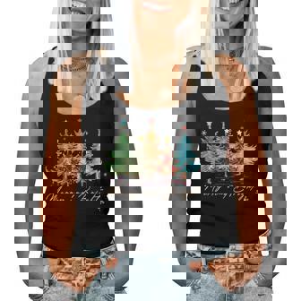 Merry And Bright Christmas Tree Santa Boys Girls Women Tank Top | Seseable CA