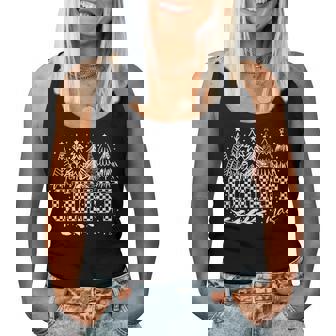 Merry Christ Mas Christmas Tree Christian Family Matching Women Tank Top | Mazezy