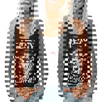 Merry Christmas Christian Jesus Pajamas Pjs Xmas Women Women Tank Top | Seseable CA