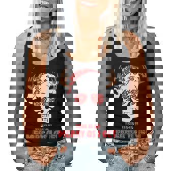 This Is As Merry As I Get Christmas Skeleton Skull Women Tank Top | Seseable CA