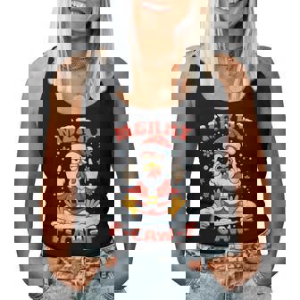 Merry F-Caw-F Chicken Christmas Rooster Women Women Tank Top - Monsterry