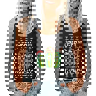 Merry Picklemas Pickle Ugly Christmas Sweater Women Women Tank Top | Seseable CA