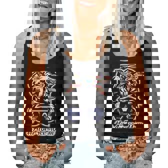 Messy Bun Air Force Mom Military Usaf Family Outfits Women Tank Top - Thegiftio