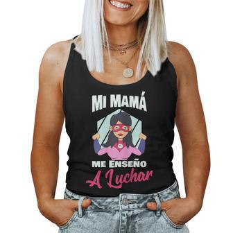 Mi Mama Me Enseno A Luchar Héroe Family Chica Regalo Camiseta sin mangas para mujer - Regaloses