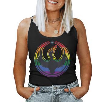 Minnesota Rebel Loon Alliance Lgbtq Rainbow Resist Women Tank Top - Monsterry