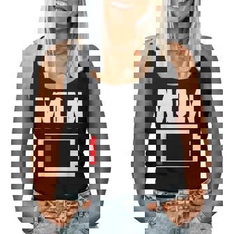 Mom Battery Low Mother Family Mama Mommy Mom レディースタンクトップ - Kawaiitshirt