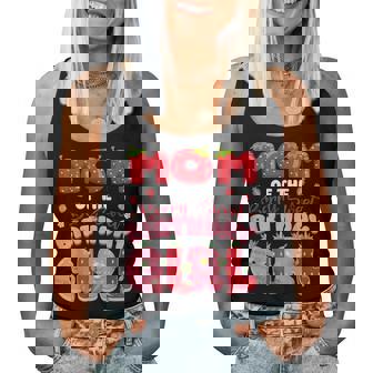 Mom Of The Berry Sweet Birthday Girl Strawberry Party Women Tank Top | Seseable CA