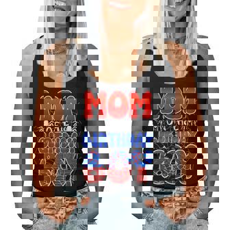 Mom Of The Birthday Boy Spider Web Family Matching Women Tank Top - Thegiftio