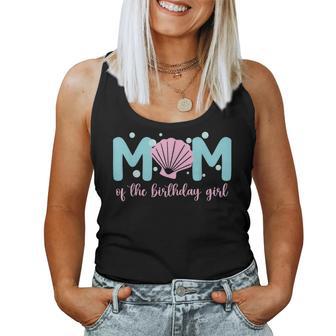 Mom Of The Birthday Girl One-Der The Sea Mama Under Sea Women Tank Top - Thegiftio UK